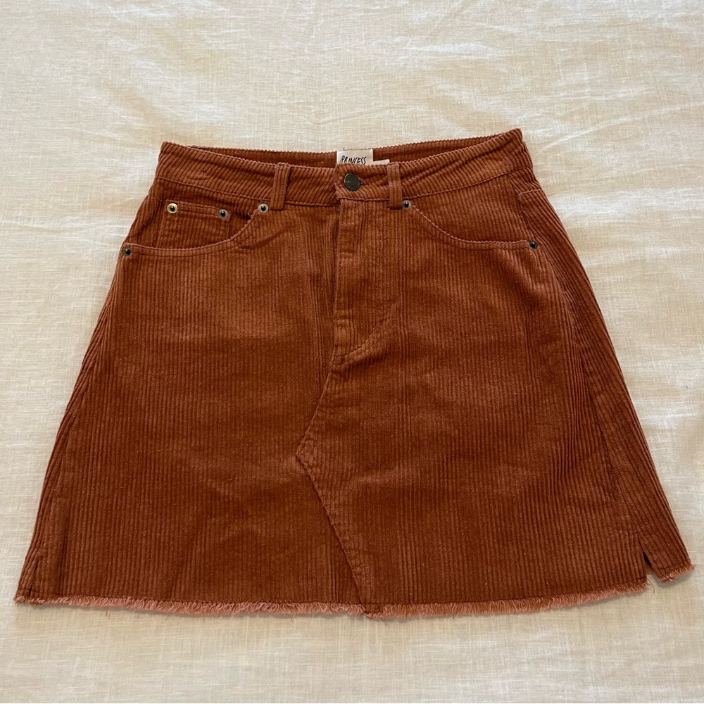NWT Princess Polly Rust Tigger Mini Skirt in Size S/M